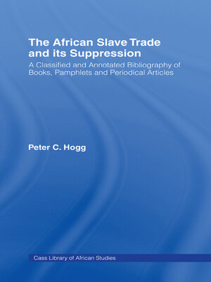 cover image of The African Slave Trade and Its Suppression